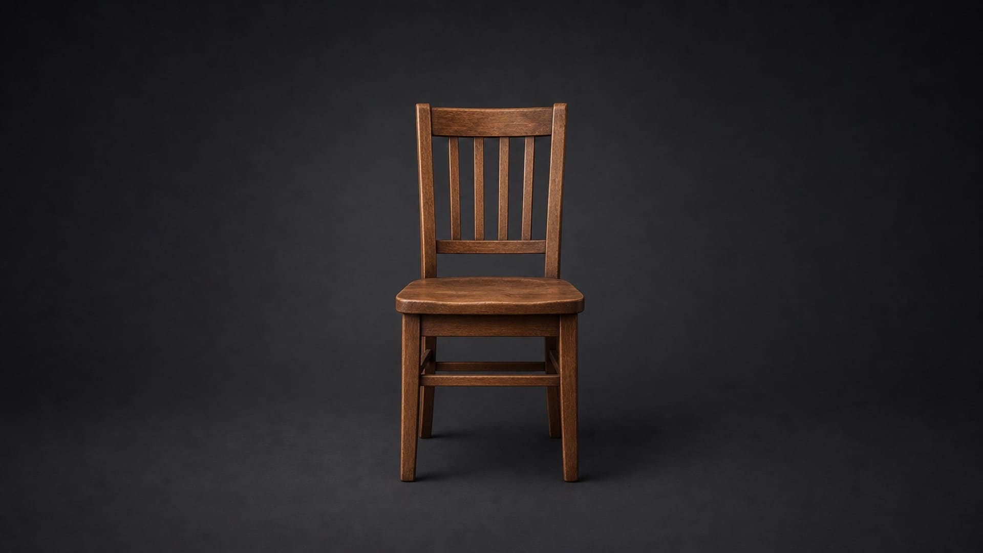 Silla de comedor de madera media
