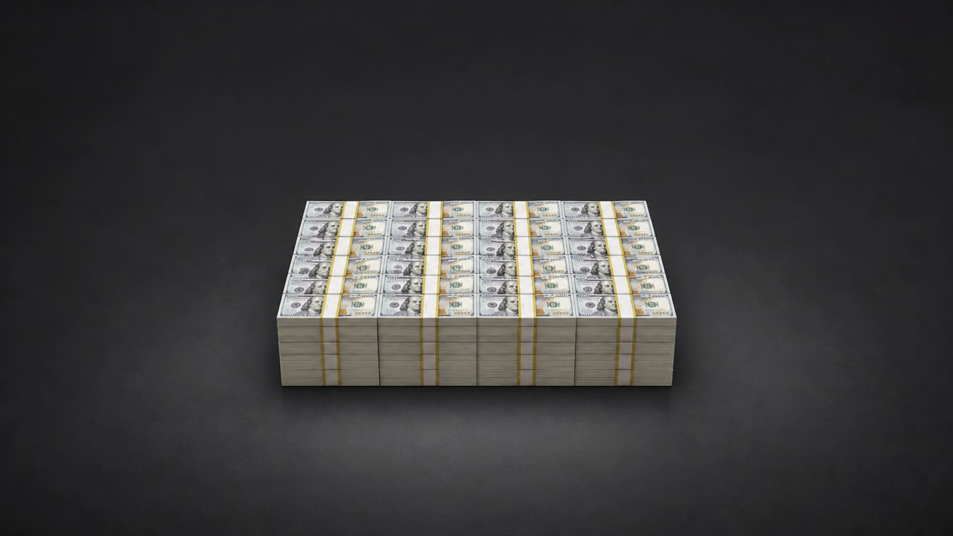 One million dollars in $100 bills