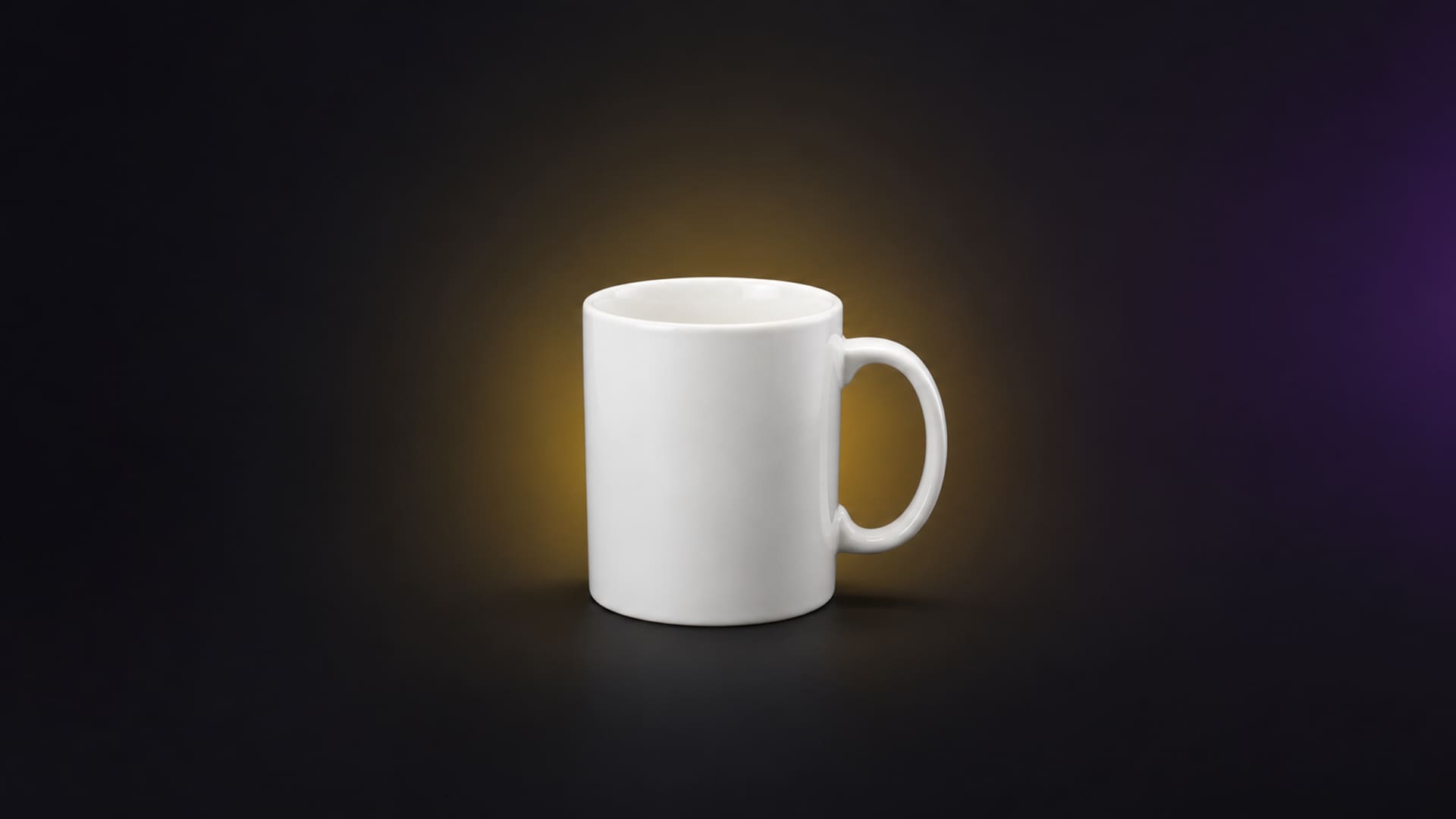 Ceramic coffee mug (empty)