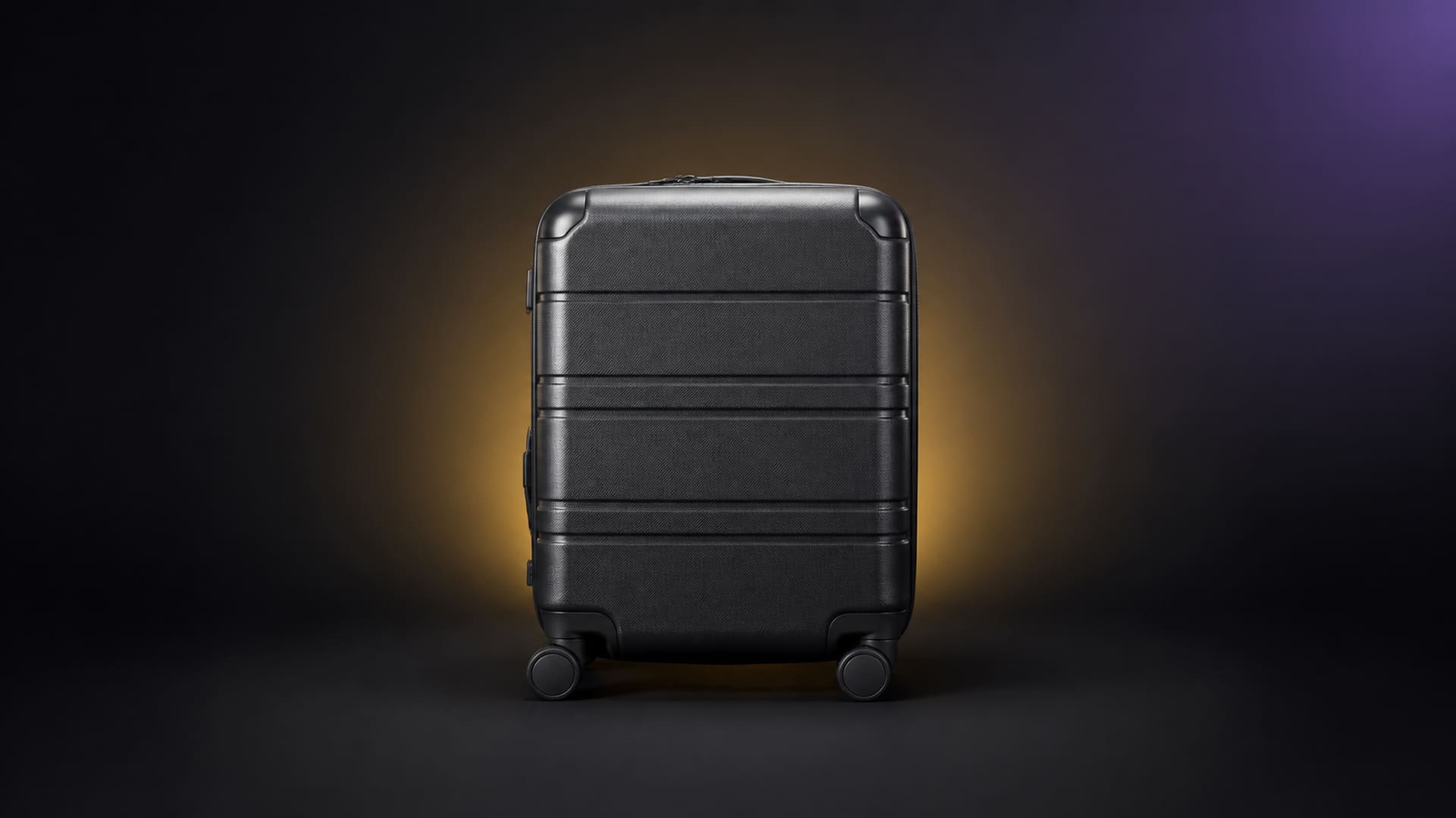 Packed carry-on suitcase