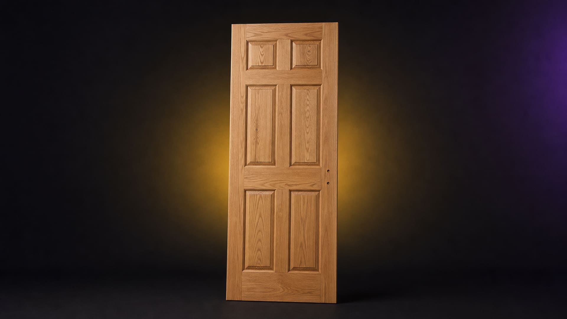 Solid wood interior door