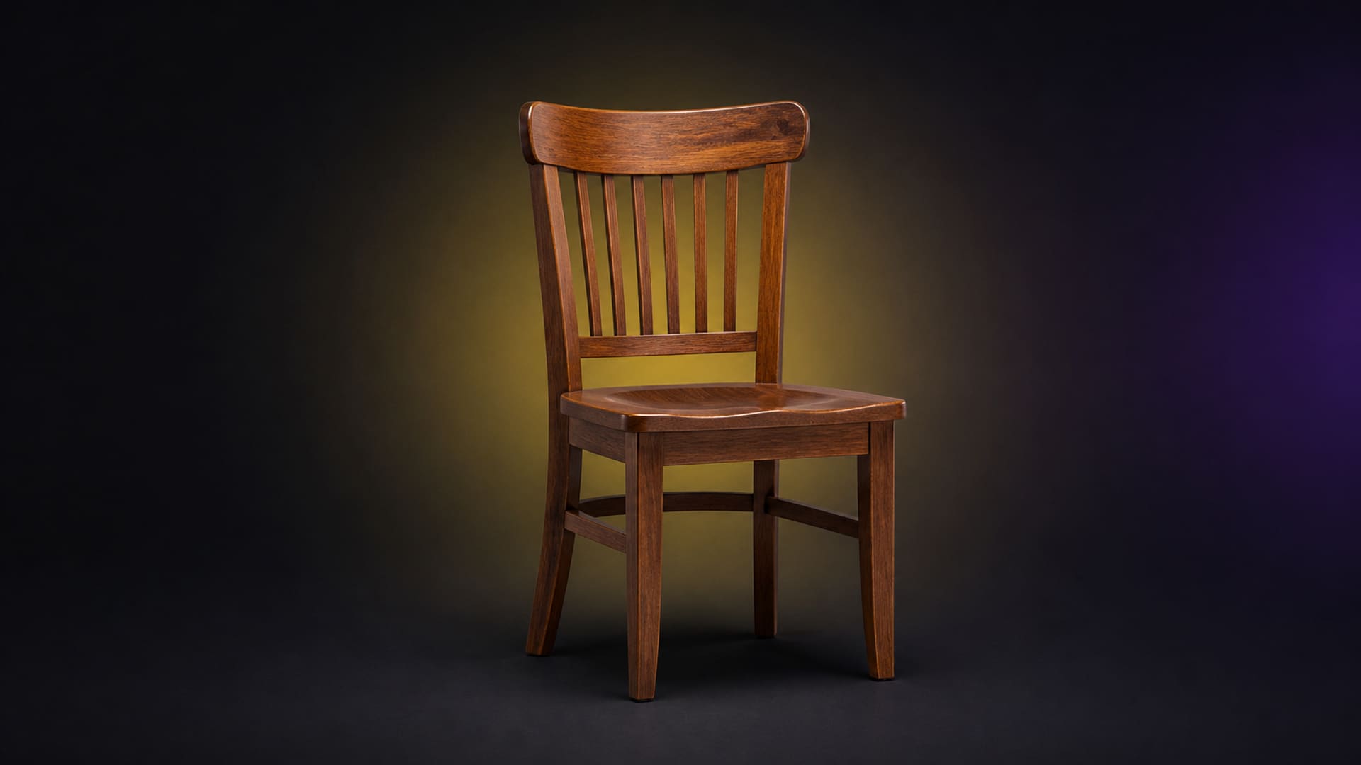 Wooden dining chair