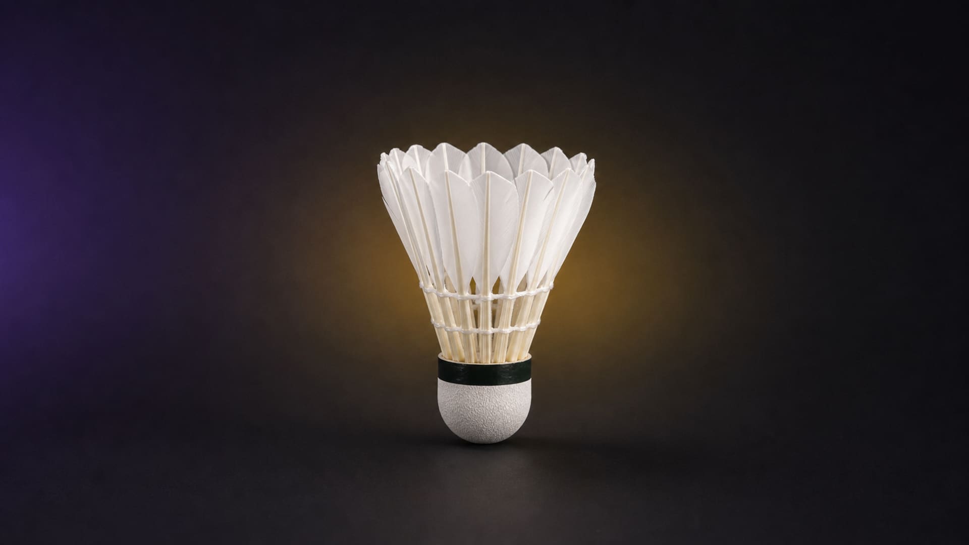 Regulation badminton shuttlecock