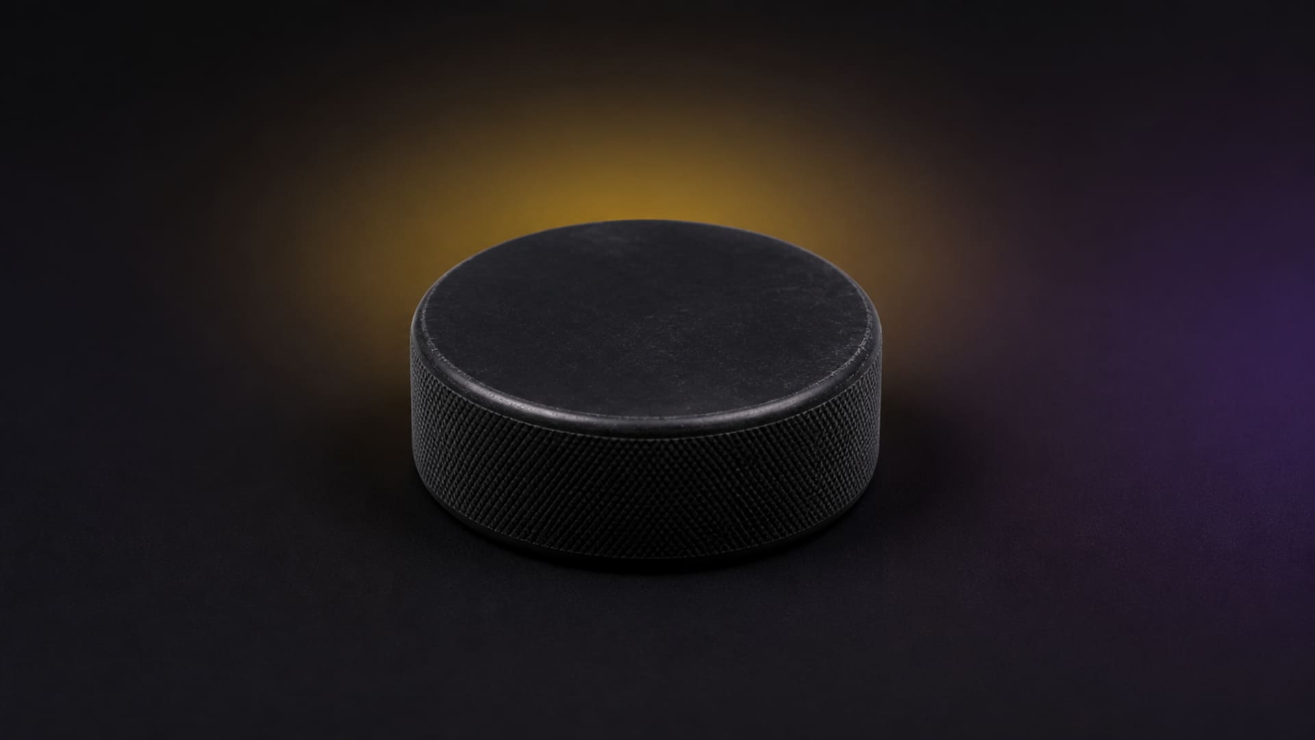 Regulation ice hockey puck
